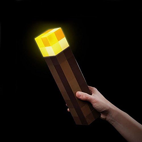 Minecraft Light Up Wall Night Torch Gamer Lamp Toy Kids Fun Gift