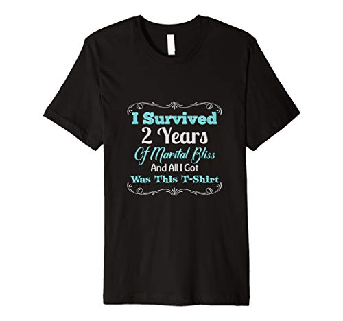 Funny Anniversary Tshirts by KD2nd Second Wedding Anniversary Gift T-Shirt Marriage Husband T-Shirt