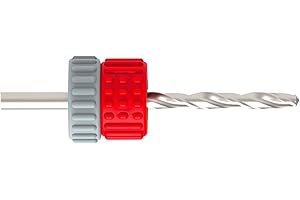 TIVOLY - Set di 3 stop per foratura in plastica (ABS) - Regolabili senza attrezzi - Per punte da Ø 3 a 12 mm