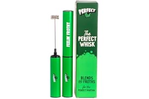 Perfect Ted Milk Frother | Electric Hand Whisk for Matcha Lattes | Durable Double Headed Handheld USB Rechargeable Electric Whisk with Cover