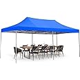Gazebo Tent Pop Up Canopy Portable & Foldable 10 x 20 ft / 3 x 6 mtr Gazebo Canopy Tent/2 mins Installation (44 kgs, Blue)
