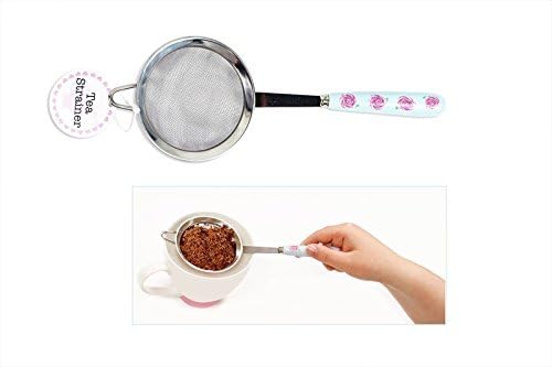 Tea Strainer Afternoon Tea Sieve Tableware Cutlery Stainless Steel Roses