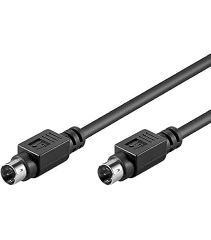 Cavo Adattatore S-Video 4 Pin + Audio 3,5 Mm A 3 RCA Maschio - 1,8 Metri - Collegare PC A TV O Home Theater