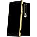 Produktbild T3 Gold and Black  Or 24 carats et bouttons noirs  Fabriqu en acier inoxydable 316 de qualit marine  Ultra fast 2,2 GHz 64-bit octa core CPU  3 GB RAM et 128GB de mmoire interne  Rsistant aux dommages Corning Gorilla Glass 4