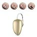 Produktbild Mini Bluetooth Kopfhörer, HOTGO I7 Sport In-Ear Car Ohrhörer 6 Stunden Spielzeit für Podcasts, Audio Books, GPS, Unsichtbarer Ohrstöpsel mit Noise Cancellation - Gold