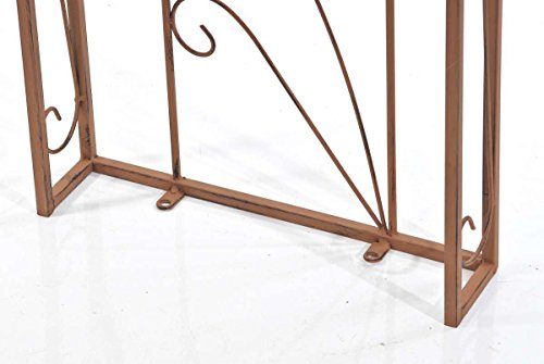 CLP Metall-Rosenbogen SOFIA, Eisen pulverbeschichtet, Höhe ca 240 cm, Breite ca 120 cm, Tiefe ca 45 cm antik braun - 8