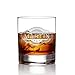 Produktbild AMAVEL Whiskyglas mit Gravur – Banderole – Personalisiert mit [Name] und [Jahreszahl] – Tumbler Whiskeyglas Männer zum Geburtstag – Füllmenge: 320 ml
