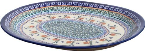 Polish Pottery Large Serving Platter Zaklady Ceramiczne Boleslawiec 1007-du71 Unikat