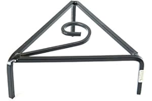 CRUCCOLINI TREPPIEDI PER CAMINO TRIANGOLARE CM 25 IN FERRO BATTUTO