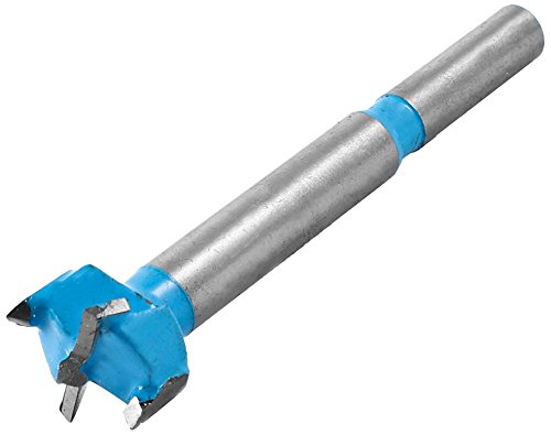 Sourcingmap A13092600UX0089 Holzbearbeitung, 17 mm Durchmesser, Bohrer Hinge Boring Bit, Silberfarben / Blau