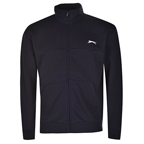 Slazenger - Chaqueta con cremallera para hombre, algodón, manga larga Azul azul marino XXXXL