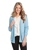Abschlüsse in Rippstrick Bonita Damen Strickcardigan mit Taschen S Hellblau