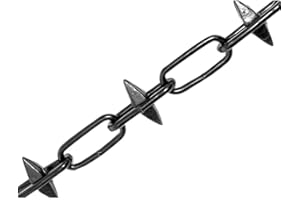 Faithfull CHBOX6SB CHBOX6SG Spike Chain Black Japanned 6mm x 5m Box-Max. Load 250kg, 6 mm x 10 m