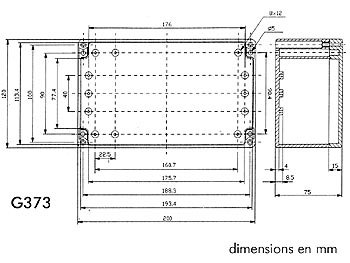 Velleman G373 kit de Support - Kits de Support (20-100 °C, 200 x 120 x 75 mm, 200 mm, 120 mm, 75 mm)
