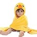 DINGANG Kids Baby Bath Towels Cute Duck Hooded Ultra-soft Flannel Bathing Wrap Blanket,0-6 Years Old