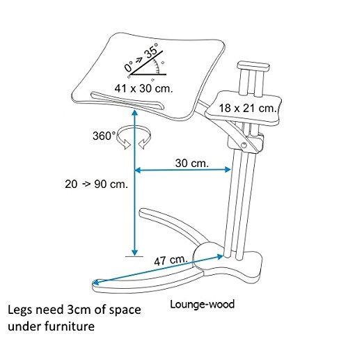 Lounge-Wood Dark – laptoptisch - 7
