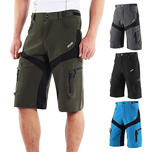 Lixada Pantalones Cortos de Ciclismo Hombres Tipo Casual Capri