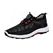 Produktbild Saihui Herren Damen Sneaker Sportschuhe Turnschuhe Sneakers Laufschuhe Air Turnschuhe Outdoors Straßenlaufschuhe Schnürschuhe Mesh Outdoor Shoes (EU:41, Schwarz)