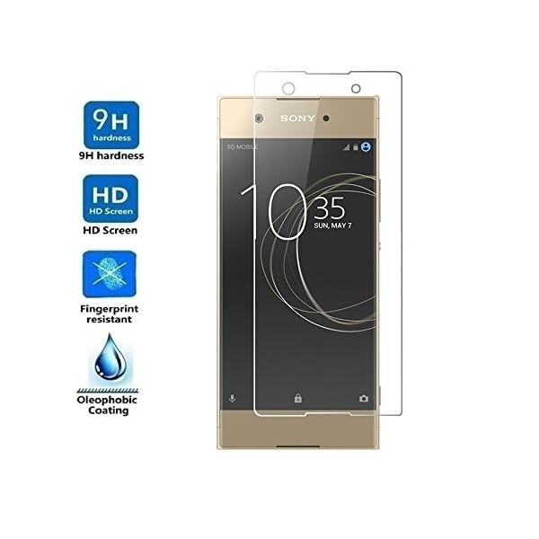 Electrónica Rey Protector de Pantalla para Sony Xperia XA1, Cristal Vidrio Templado Premium