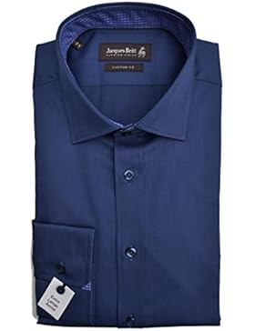 Jacques Britt Hemd John Mix EL extra langer Arm Custom Fit Blau Größe 41