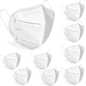 ONSAFE N95 5 Layer Disposable Printed Face Mask With Elastic Ear Band Face Mask For Men, Women & Children (Pack of 9)