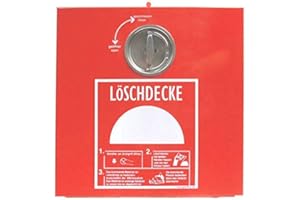 MBS-FIRE - BRANDSCHUTZFACHHANDEL Löschdeckenbehälter Stahlblech inkl. Löschdecke 160x180cm Löschdecke Kasten Box von MBS-FIRE