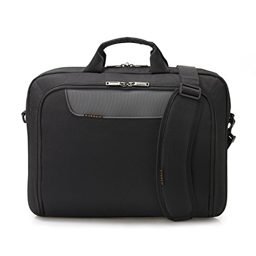 Everki Advance – Laptoptasche für Notebooks bis 18,4 Zoll (46,7 cm) mit Zubehör-Fach, kontrastreichem Innenfutter und Trolley-Lasche, optimal für große Notebooks, Schwarz - 3