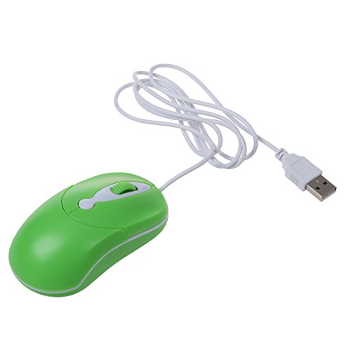 SODIAL(R) 3 Tasten Notebook PC Computer USB Mini optische Maus Gr¨¹n