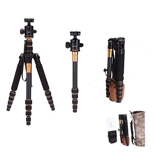 Andoer Q666C Pro Fotografie Stativ Einbeinstativ Kit & Kugelkopf Fr Reisen Andoer Q666C Pro Fotografie Stativ Einbeinstativ Kit & Kugelkopf Fr Reisen