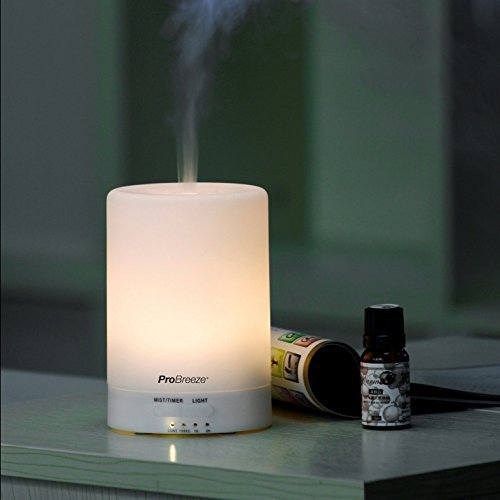 Pro Breeze Ultraschall Aroma Diffuser und Luftbefeuchter mit 7 wechselnde Farb-LED. Aromatherapie für Zuhause, im Büro und im Spa - 2