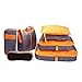 Produktbild Insense BusinessTrip 7 Set Packing Cube-Travel Luggage Packing Organizers Multi-Function with Zipper& Durable&Ventilation for Holiday Vacation&,BusinessTrip,Camping (Orange Gray)