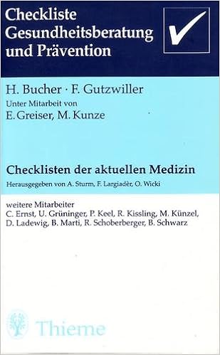 Checklisten Der Aktuellen Medizin Checkliste - 