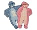 Baby Snowsuit With Embroidery And Applique 18/23 Months - Pink