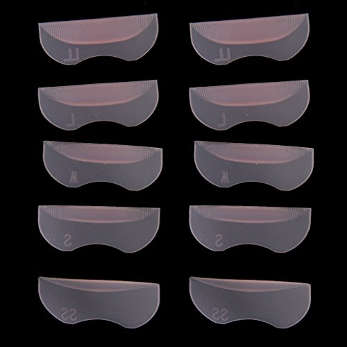5 Paare Silikon Wimpernzange Curling Dauerwelle Falsche Wimpern Schirmauflage - 3