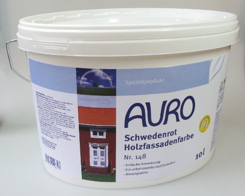 AURO Schwedenrot Holzfassadenfarbe Nr. 148 - 10 L