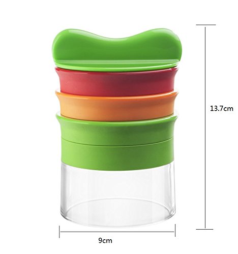 SIEGES Spiralschneider für Gemüse Spargel, Gurken und Obst 3 Klingen Schäler Slicer cutter mit Orange Peeler - 7