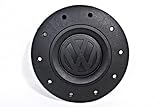 llantas t5 multivan 7h0601151 C9b9 Volkswagen Auténtica acero rueda Center Hub Negro Cap 1 pieza VW TRANSPORTER T5 2003 - 2013