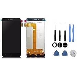 Theoutlettablet® Pantalla LCD completa capacitiva con tactil digitalizador para Bq Aquaris U / Bq Aquaris U Lite + herramientas - color Negro