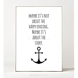 Kunstdruck / Poster THE STORY -ungerahmt- Typografie, Schrift, Leben, Motivation