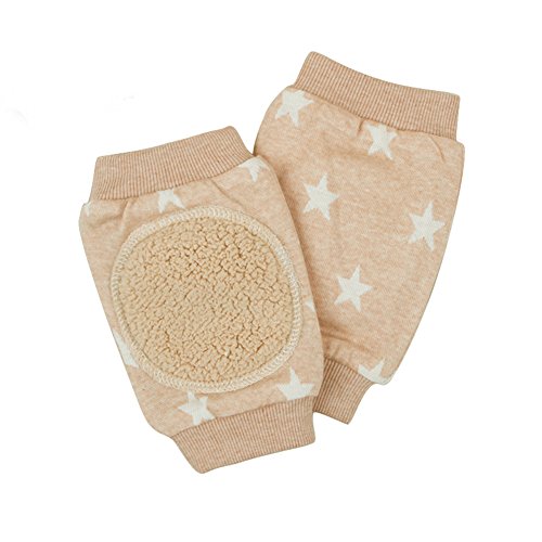 YISET baby walker leggings Children kneepad elbow Protect the knee to prevent the baby falls(brown)