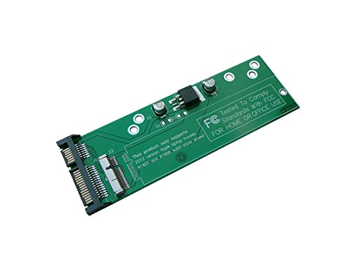 KALEA INFORMATIQUE © - Adaptateur SATA pour SSD MAC AIR/PRO/RETINA 2012 8+18 BROCHES - PA5025G A1398 MC975 MC976 MD224 MD223 MD231 MD232 A1425 A1466 A1465 - Année 2012 