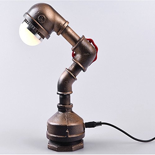 Preisvergleich Produktbild Retro Industrielle Eisen Schreibtischlampe LED Schlafzimmer Wohnzimmer Studie Lampe Cafe Restaurant Tischlampe