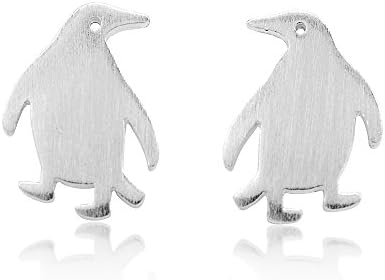 925 Stelring Silver Penguin Post Stud Earings