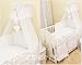 Stunning Baby Cot/Cot Bed Canopy Drape/ Mosquito Net Big 320cm and Holder (WHITE)