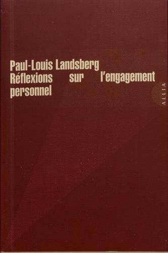 Réflexions sur l'engagement personnel francais