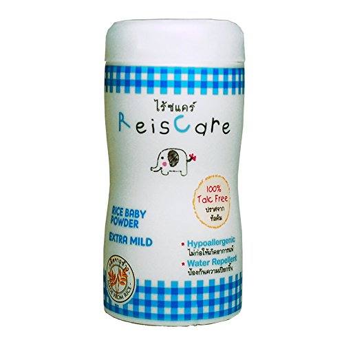 Talc Free Baby Powder Natural Non-GMO Rice Starch Acne Talcumfree Biodegradable Nature Dusting Non Talc Reiscare