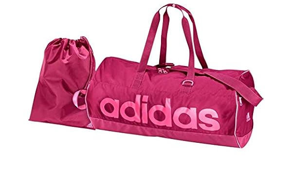 pink adidas holdall