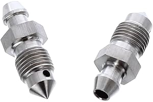 BIGG RED M10 X 1 29.9mm Stainless Steel Brake Bleed Screws Nipples (2)