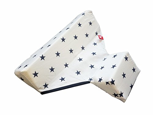 Linden 44156 Seitenlagerungskissen Design, sterne weiß