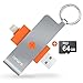 Produktbild iPhone USB Stick USB 3.0, OMARS® Micro SD Kartenleser (64GB Micro SD im Lieferumfang enthalten) mit Lightning Connector Speicher Erweiterung für iPhone iPod iPad Computer Mac Laptop PC